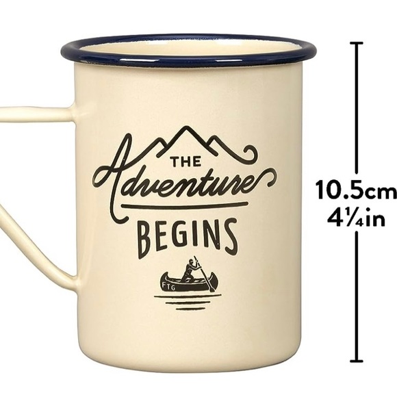 Gentleman’s Hardware Enamel Camping Coffee Mugs (set of 2) - Picture 3 of 5